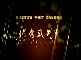 2017年南京市校园足球工作颁奖典礼过场视频-优秀裁判员